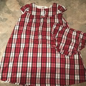 🔴⚪️IU girls dress with diaper cover